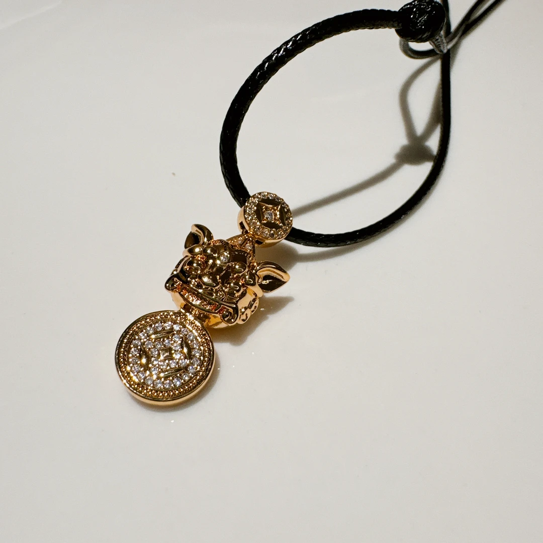 铜合金皮质项链 【雨桐轻奢饰品】设计款项链LWW4861D