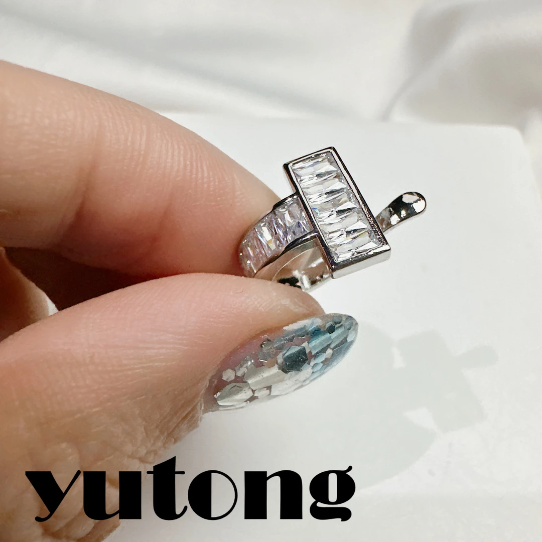 铜合金合成锆石耳饰 【雨桐轻奢饰品】设计款耳夹LWW2860K