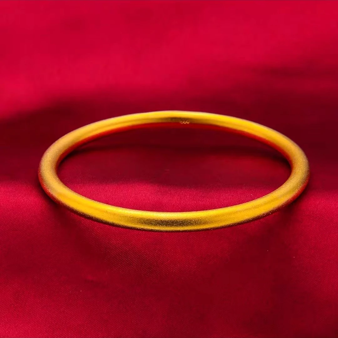 合金手镯 2024新款 时尚【古法素圈】精美 百搭 线下 同款 实心镯子