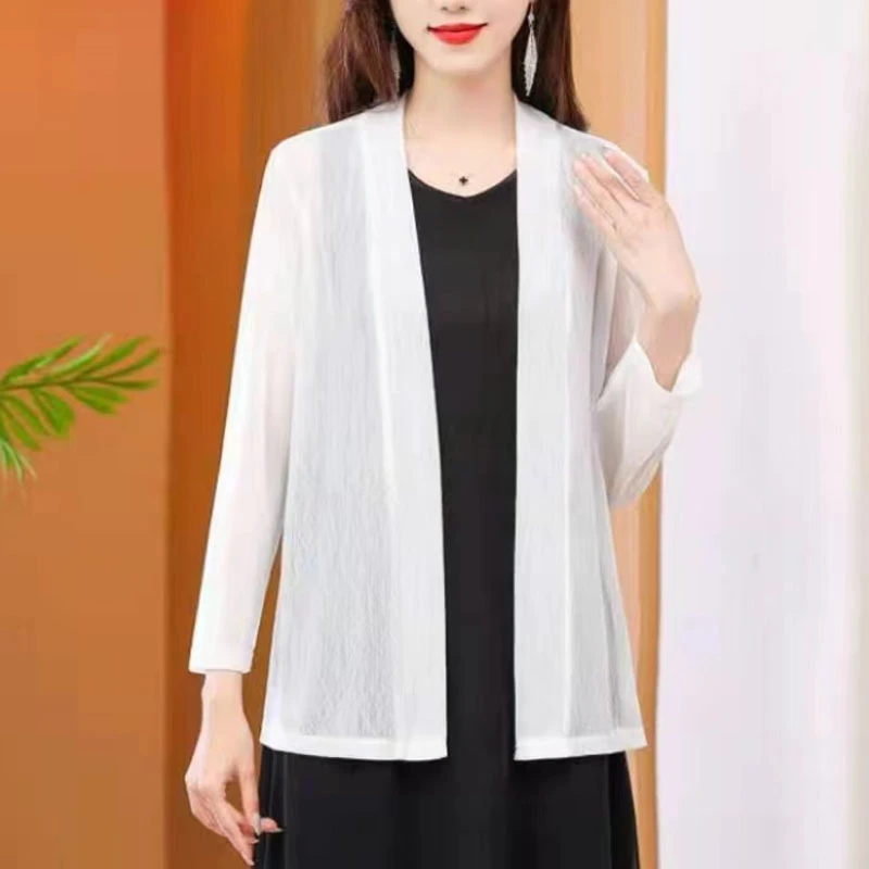 外套大码开衫百搭夏季外搭洋气短款时尚春夏薄款宽松披肩妈妈装