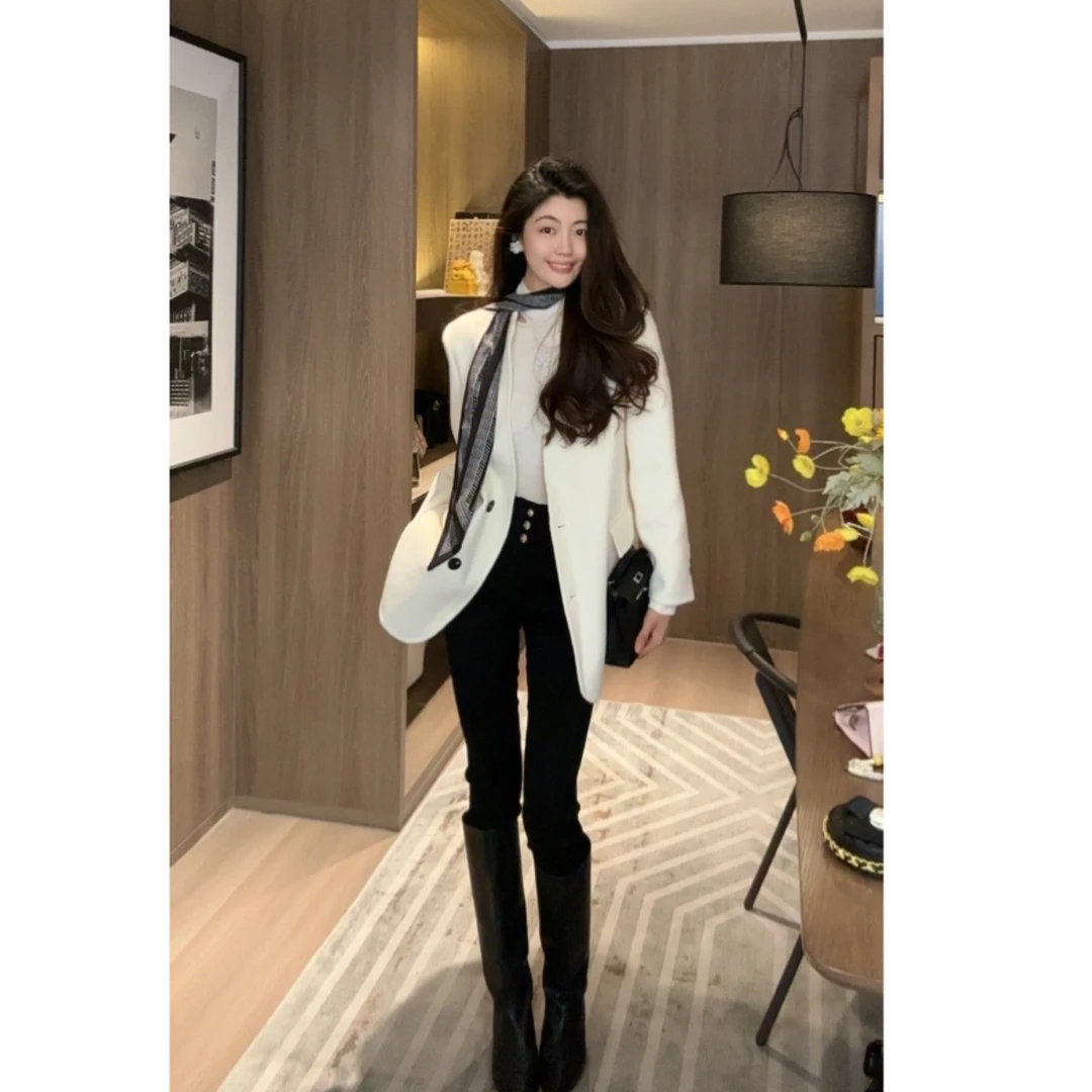 【N·COU】24秋新款【甜宠女王】轻奢双面呢百搭外套DY31280