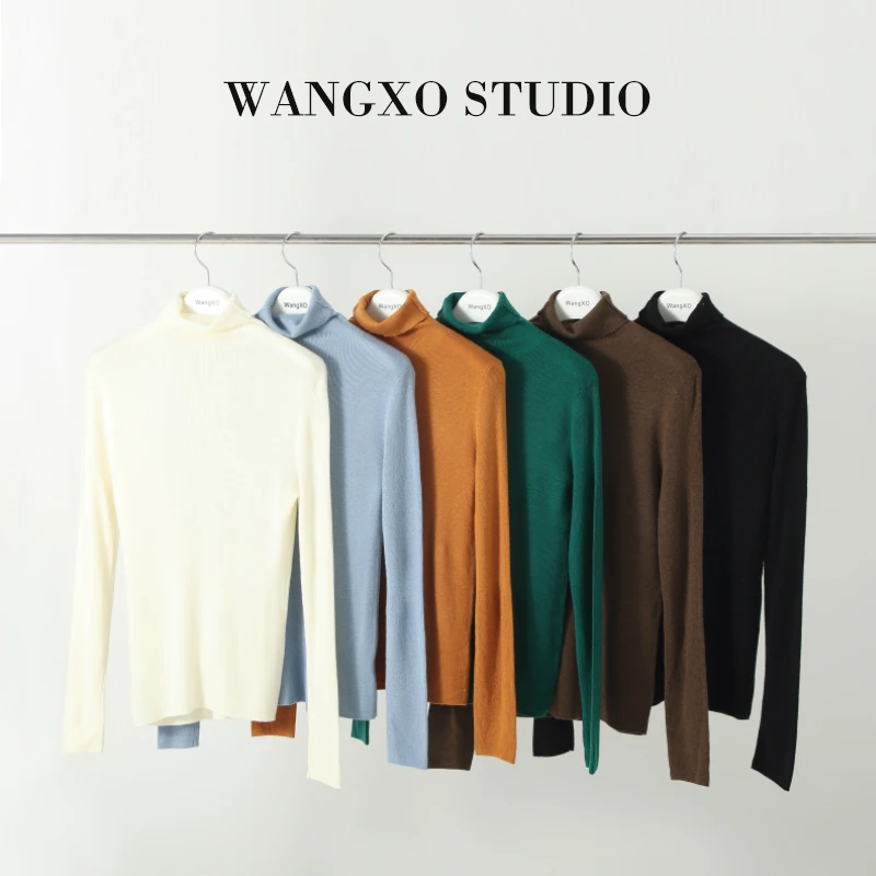 WANGXO 羊毛针织长袖打底衫238007T