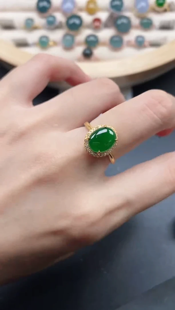 【闪购商品】翡翠戒指银S925镶嵌5151151