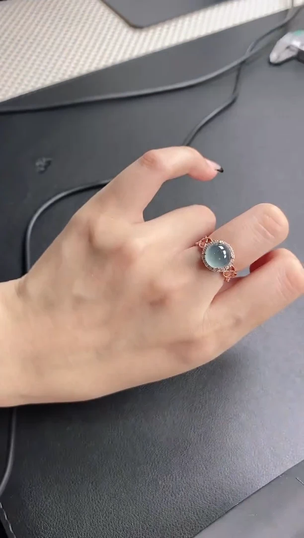 【闪购商品】翡翠戒指银S925镶嵌1515151