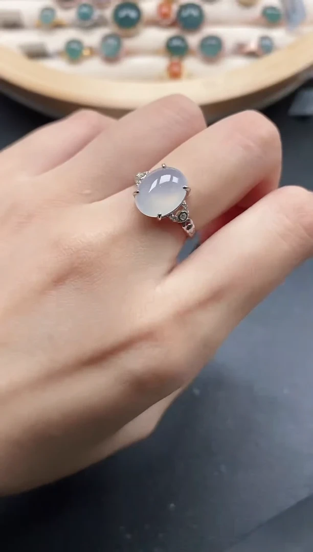 【闪购商品】翡翠戒指银S925镶嵌5151151