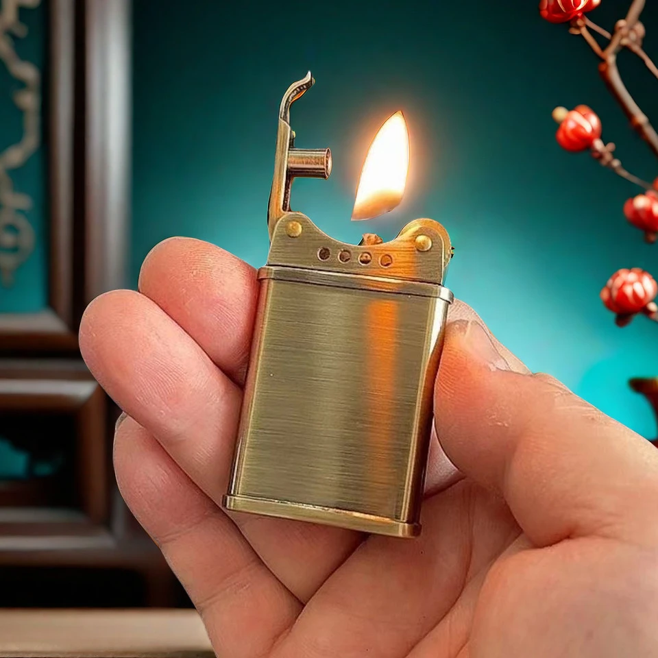 佐罗新款老式复古薄款便携复古创意抬煤油打火机上盖扣压怀旧个性