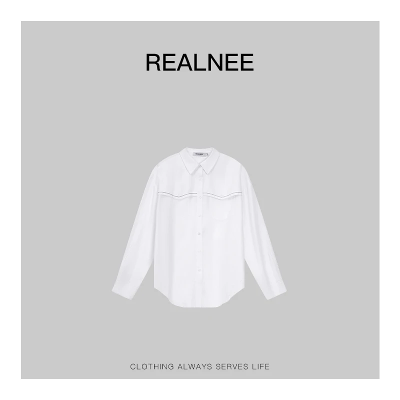 EEII【舒卷自若】极简‘天丝+亚麻’明线衬衫随性松弛感穿搭03710