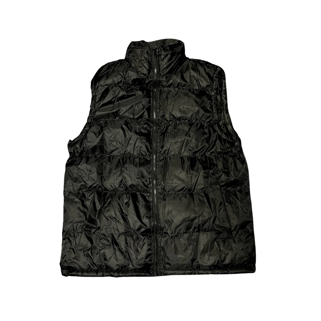 美式oldschool复古加棉马甲街头hiphop说唱宽松纯色马甲外套冬季