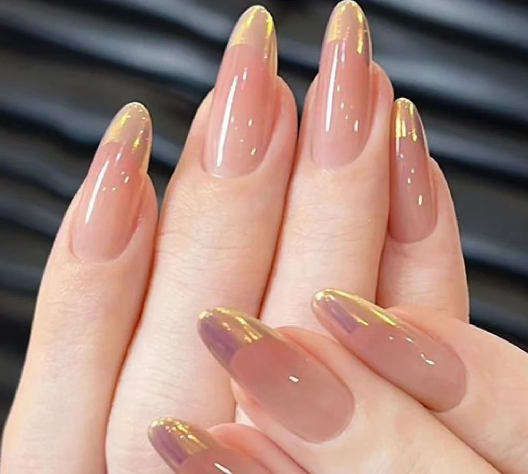 冰美式  蝶诗舞  纯手工定制美甲贴片 早秋气质定制穿戴甲10片