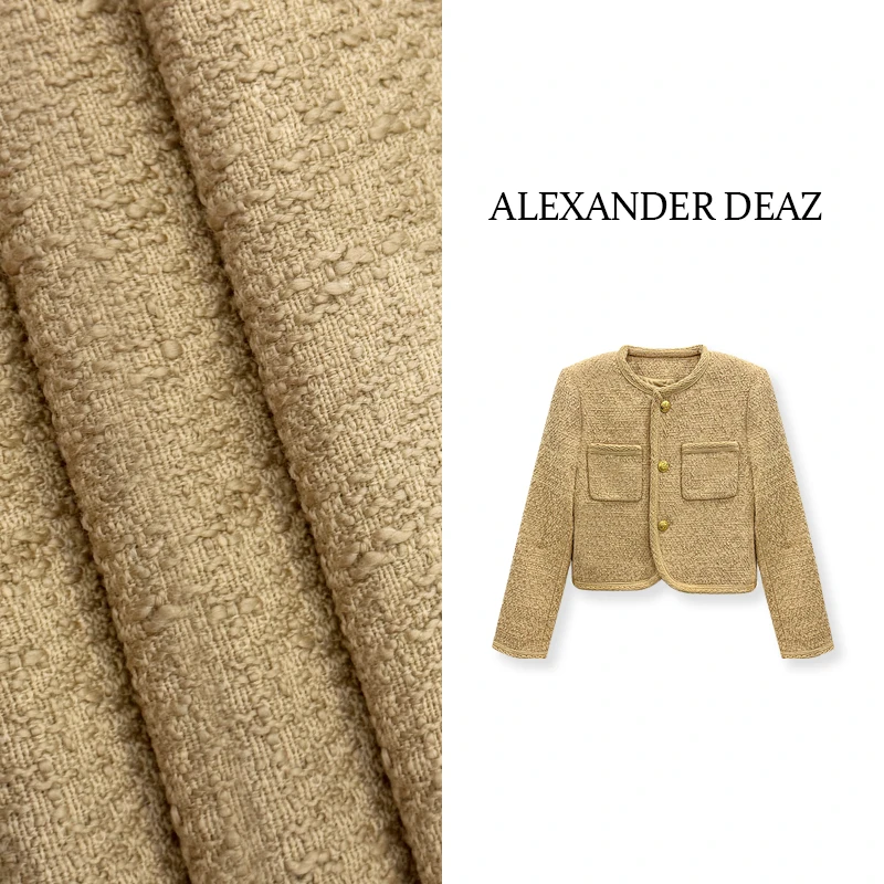 2025 秋季上新气质百搭短款粗花小香轻奢女装外套A8040