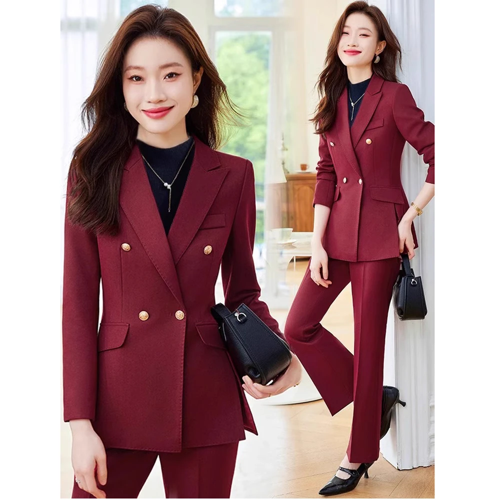 职业西装套装女春秋2025新款时尚韩版高端职场通勤正装小西服外套