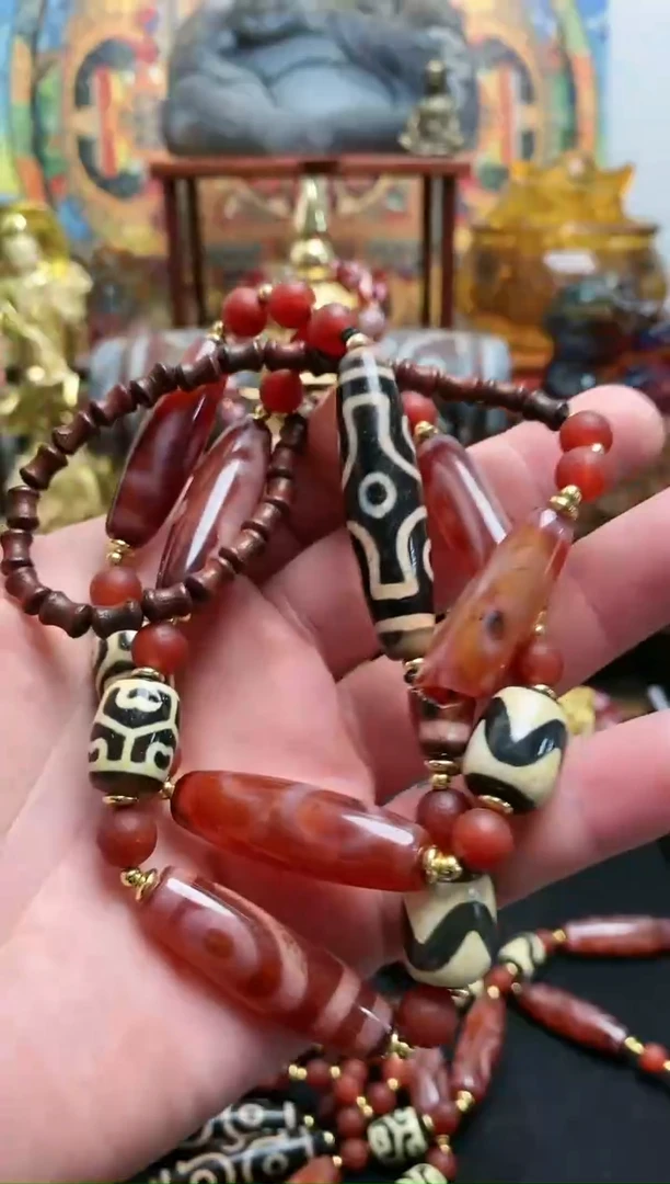 【闪购商品】玛瑙/玉髓项链未镶嵌红肉多宝