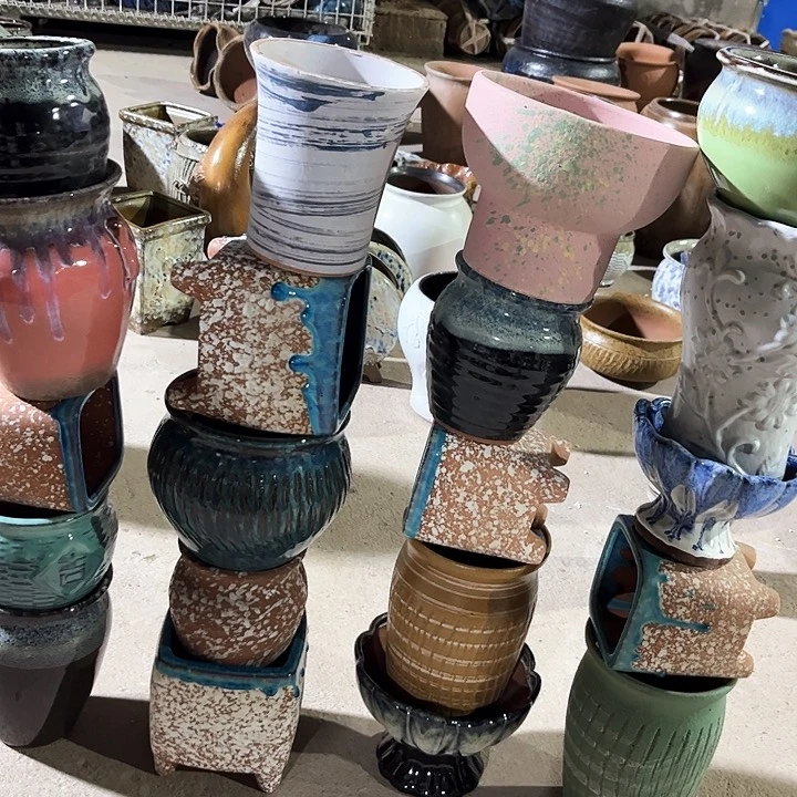 红陶20CM以下花盆花了