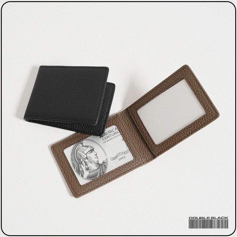 「复黑」实用主义 头层牛皮极简设计超薄驾驶证卡包证件收纳卡套