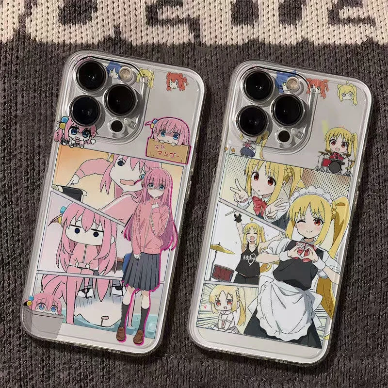 二次元孤独摇滚适用苹果16手机壳华为小米创意VIVO防摔OPPO软荣耀