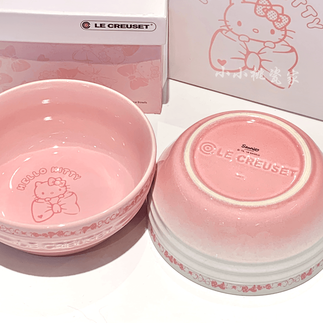 酷彩hellokitty碗家用可爱泡面汤碗14cm饭碗学生陶瓷碗餐具礼物