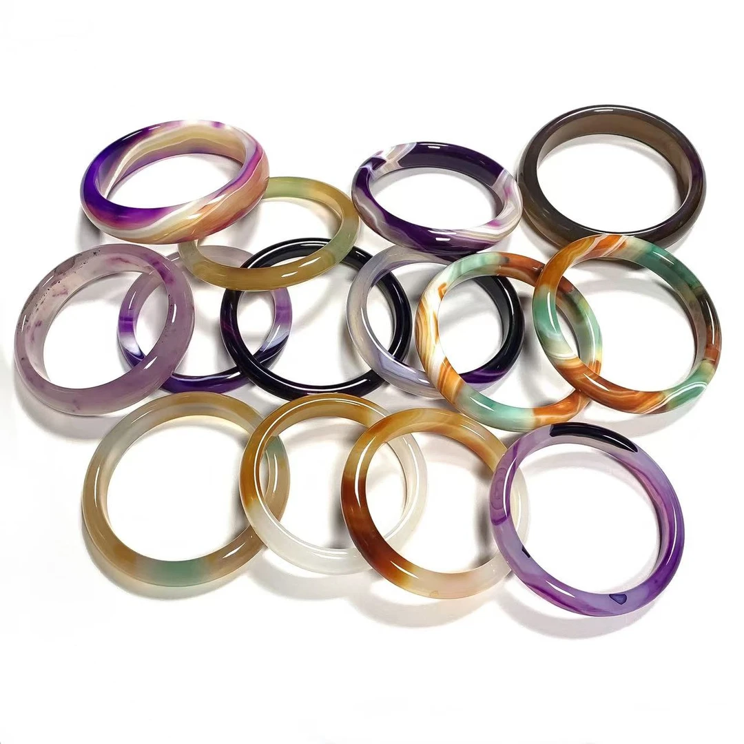 【福嘟嘟珠宝】精品玛瑙手镯-多样性只发一件-（不支持备注圈口）