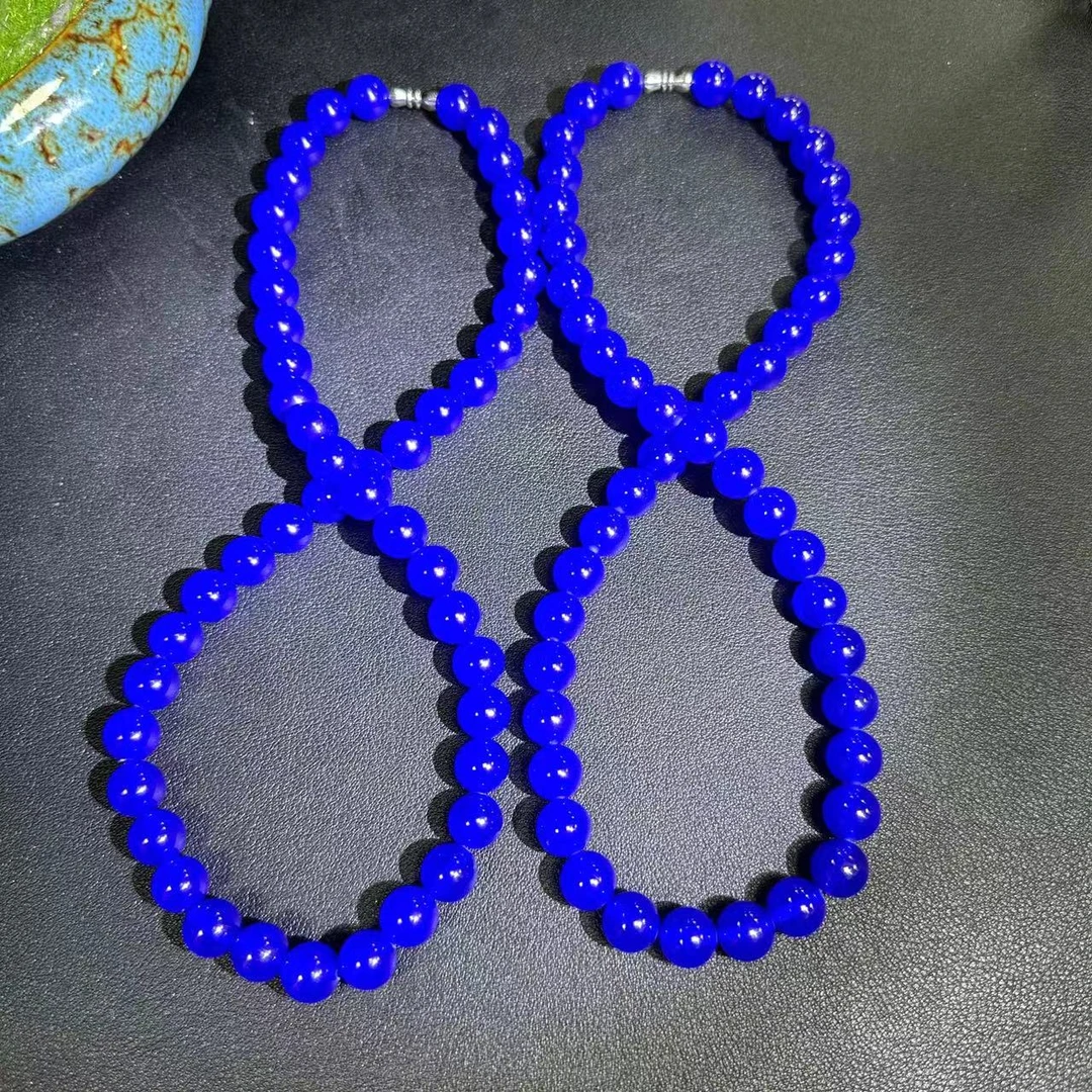 S6082【福嘟嘟珠宝】苍天之瞳蓝玛瑙项链-送礼佳品-多样性只发一件