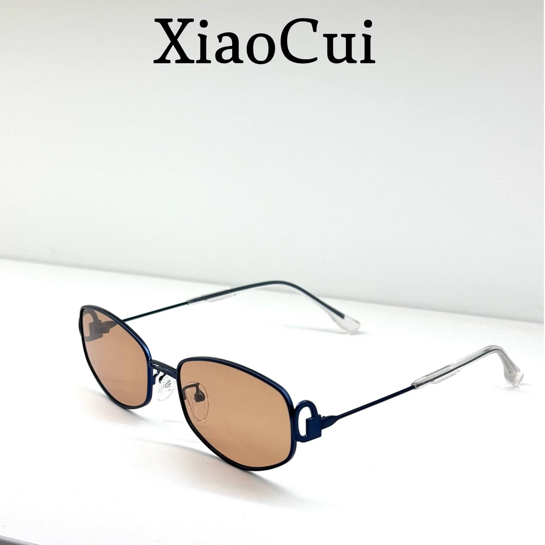 小崔·金属个性潮流小框很轻搭配感十足设计款学院做旧风时尚达人