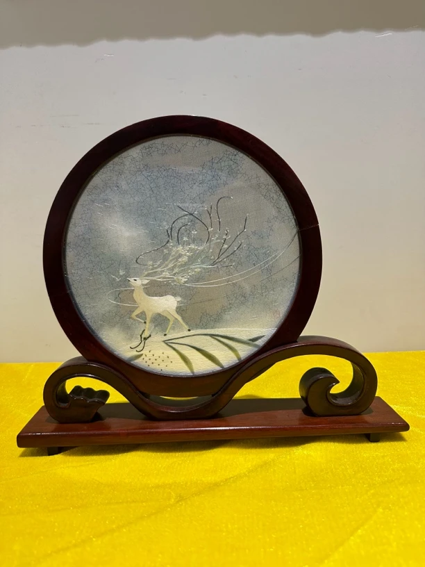 199链接 双面绣摆台 送礼佳品 手工制作 实木框