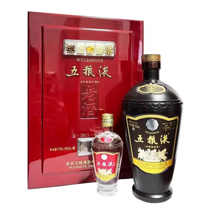 五粮液老酒（年份随机）浓香型白酒56度750ml+100ml