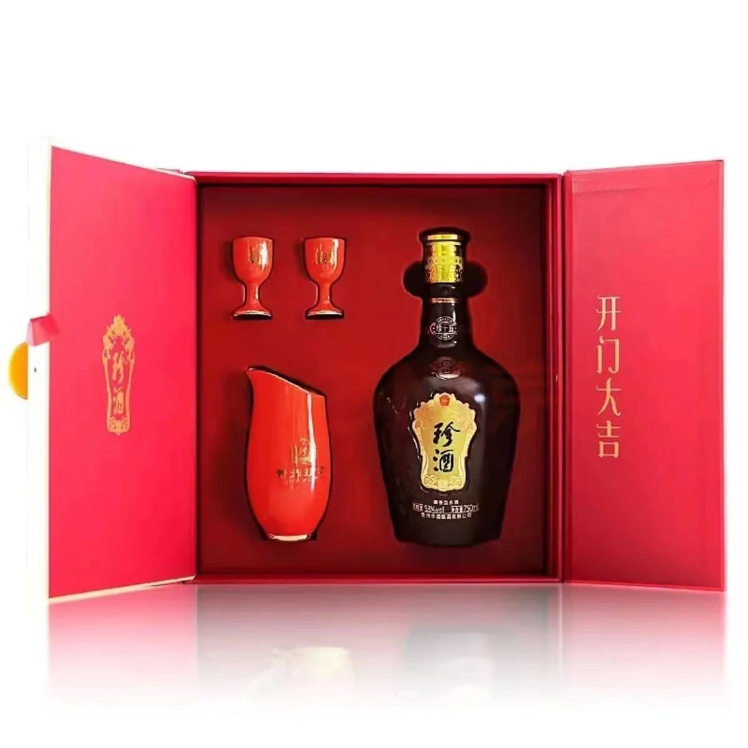 珍酒珍十五牛气冲天纪念版礼盒装 酱香型白酒53度750ml