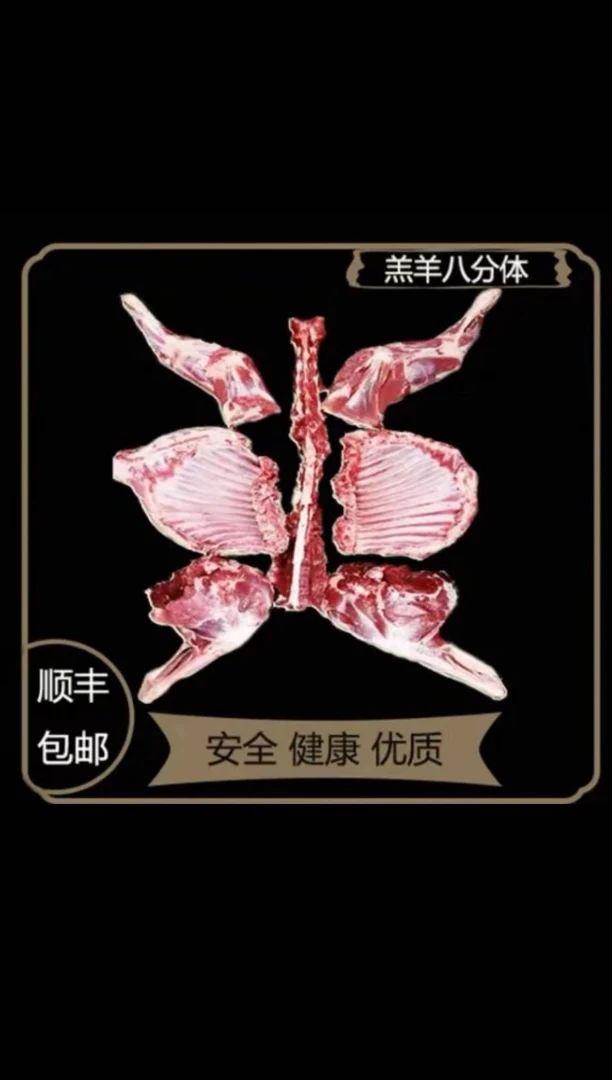 内蒙古呼伦贝尔羔羊分体 分割羊30-33斤