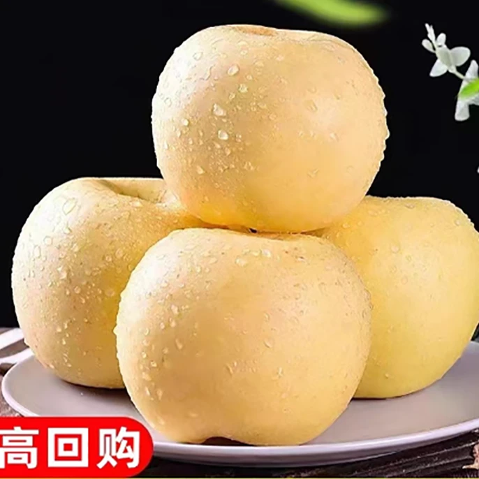 正宗烟台黄金奶油富士苹果正宗冰糖心水果新鲜当季现摘1000g
