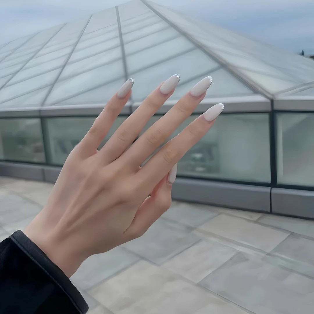 手工定制穿戴甲高级感法式显白美甲贴片高颜值显气质可拆卸假指甲