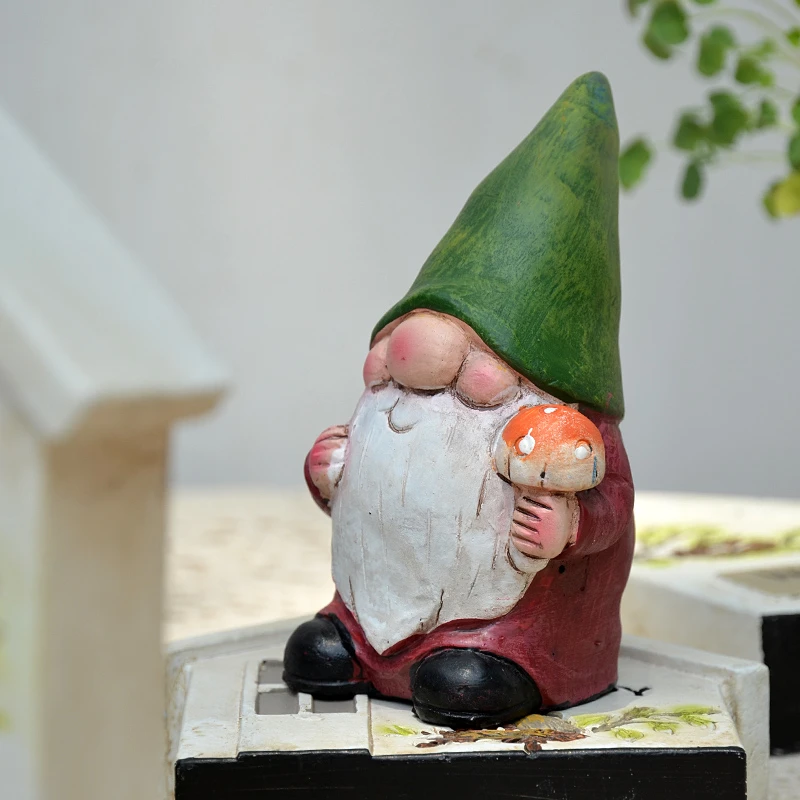 外贸花园精灵矮人地精摆件户外庭院桌面装饰阳台布置造景园艺杂货
