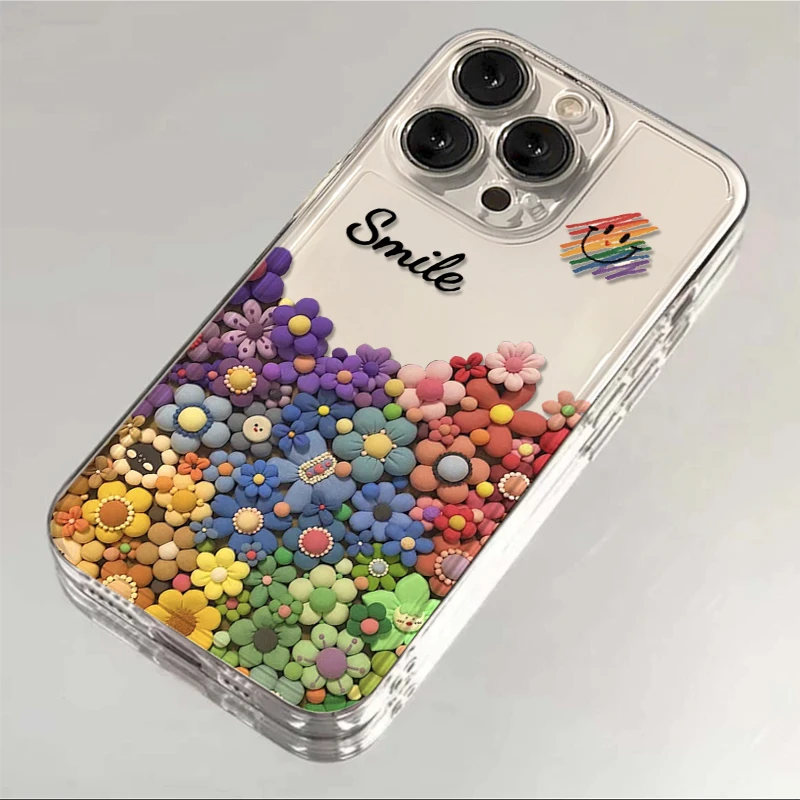 ins彩色太阳花适用iPhone15/14promax手机壳苹果13/12/11软xr套xs