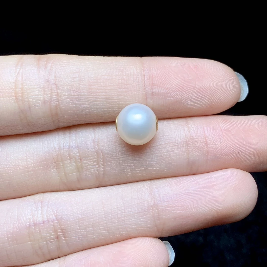 【云上好物】21 DS60372-18k金镶嵌珍珠吊坠-7mm+（JG）