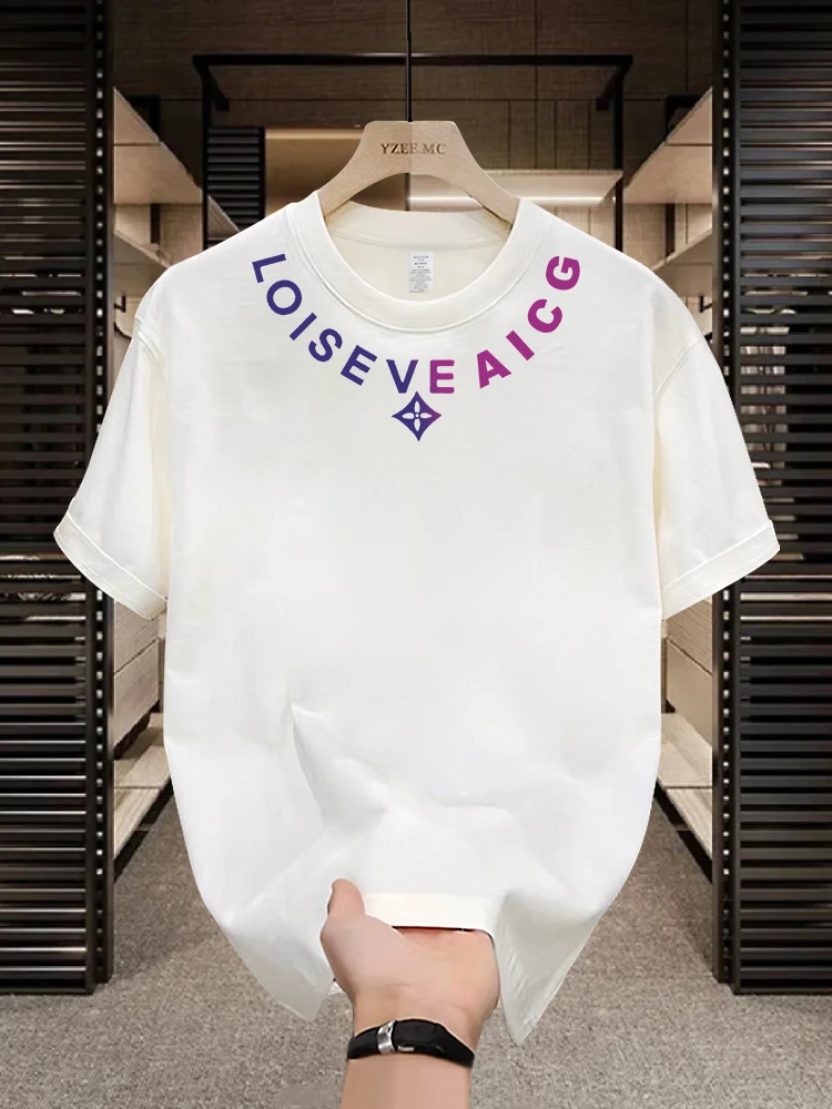 美式痞帅重磅棉短袖T恤青年男女同款夏季ins潮牌街头宽松半袖上衣