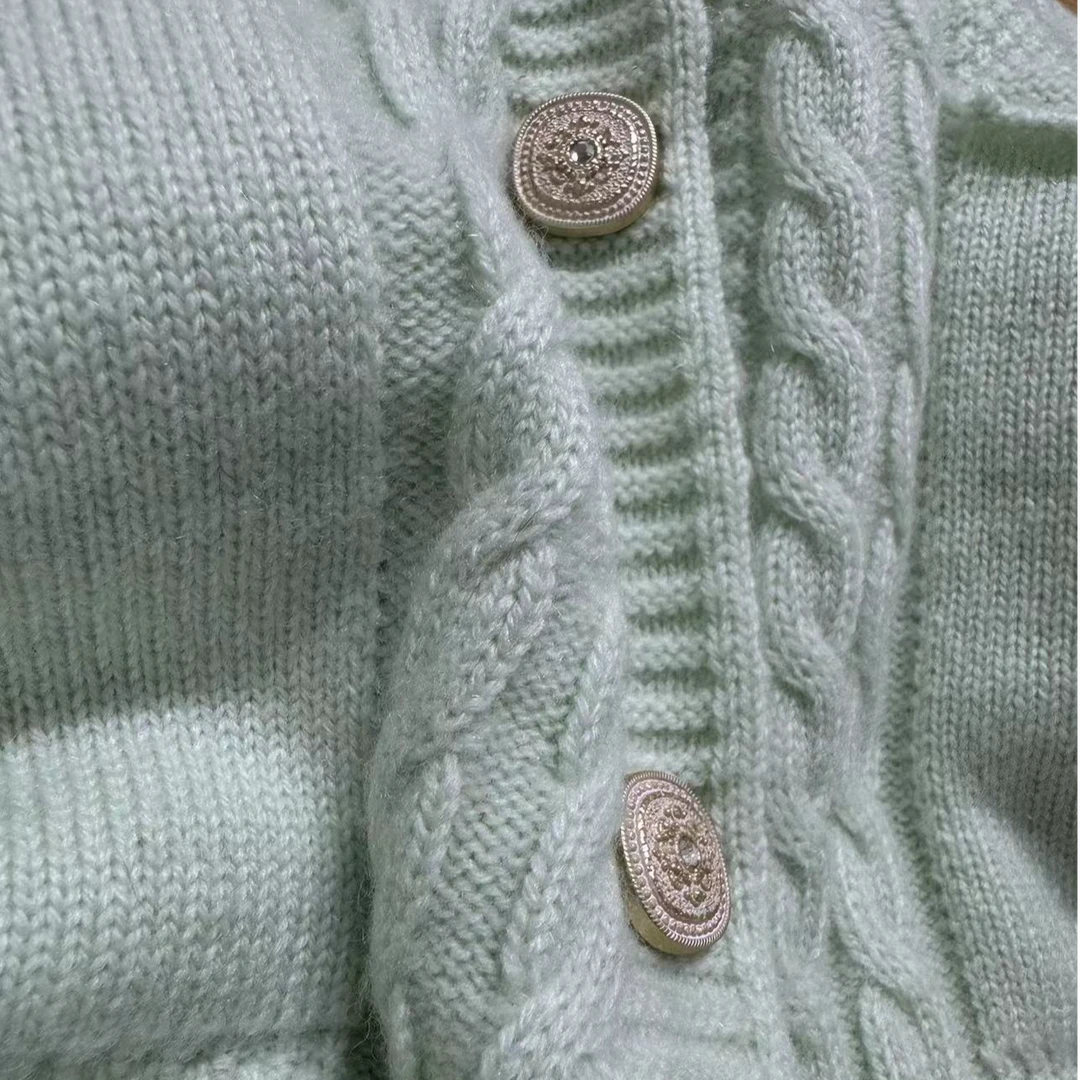 【秋冬里的第一件开衫】100山羊绒秋冬外套时尚马甲