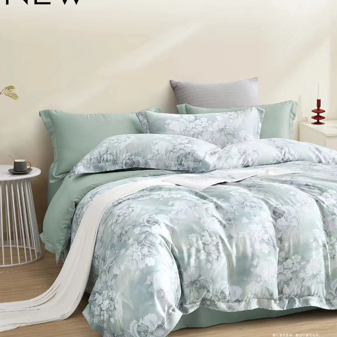 A5117 LF东帝兴蚕丝单人拼角100S兰精天丝夏被 香雪兰150*200轻奢