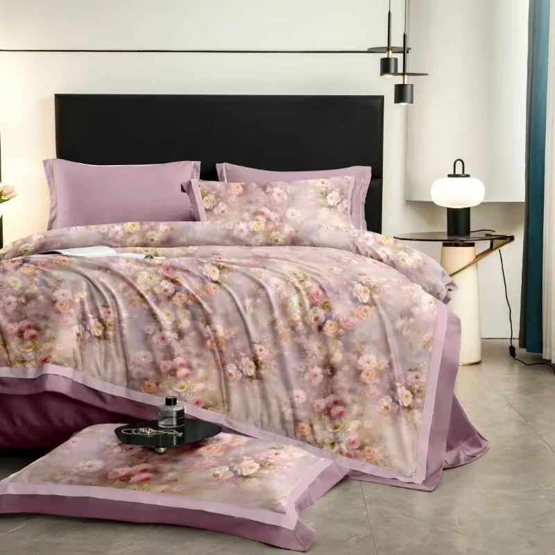 御棉双拼活性数码印花100s四件套普罗旺斯  标准/加大  50*50双股