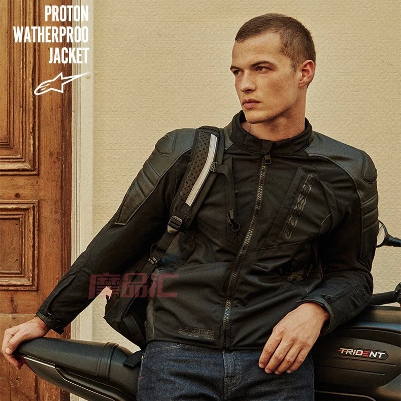 a星秋冬骑行服PROTON防水保暖牛皮机车服防摔摩托车服摩托装备男