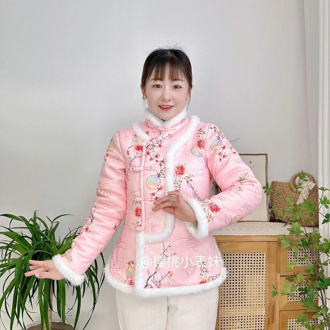 国风正禁网红小花袄