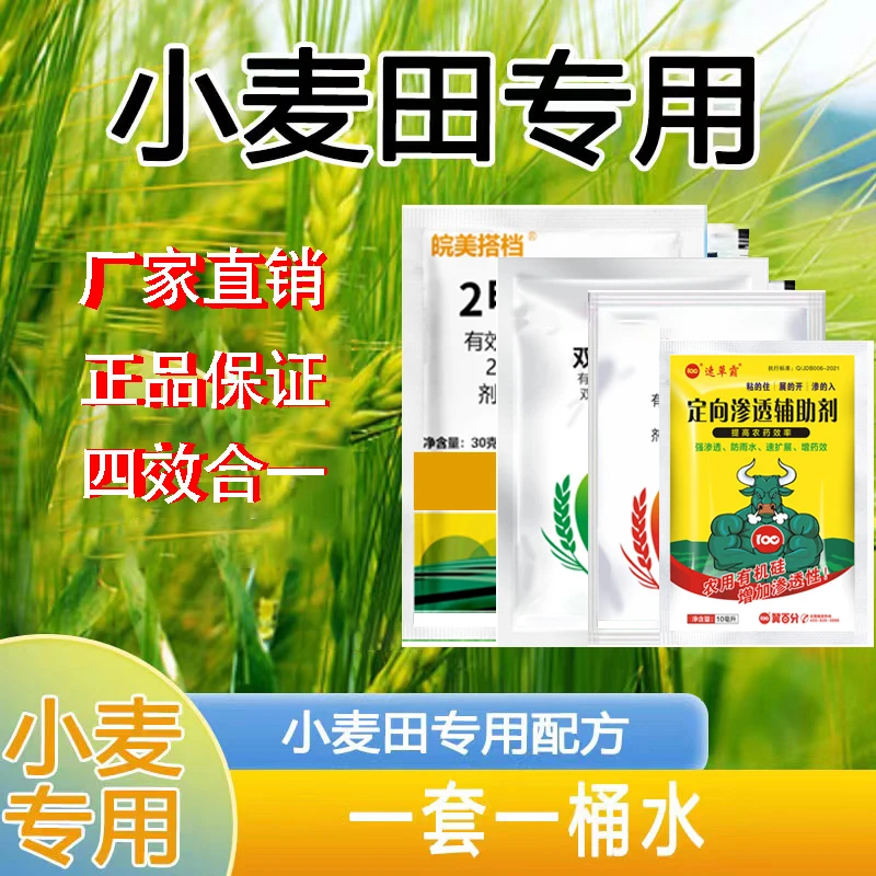 小麦田除草剂苗后专用除节节麦野生燕麦禾阔双杀为小麦高产打基础