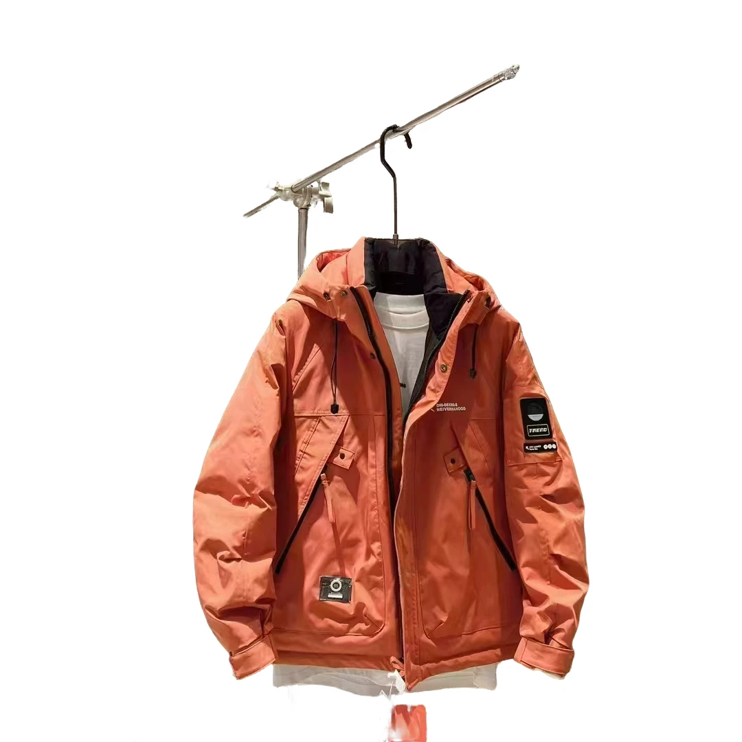 冬季防寒服带帽外套DM203男款休闲保暖