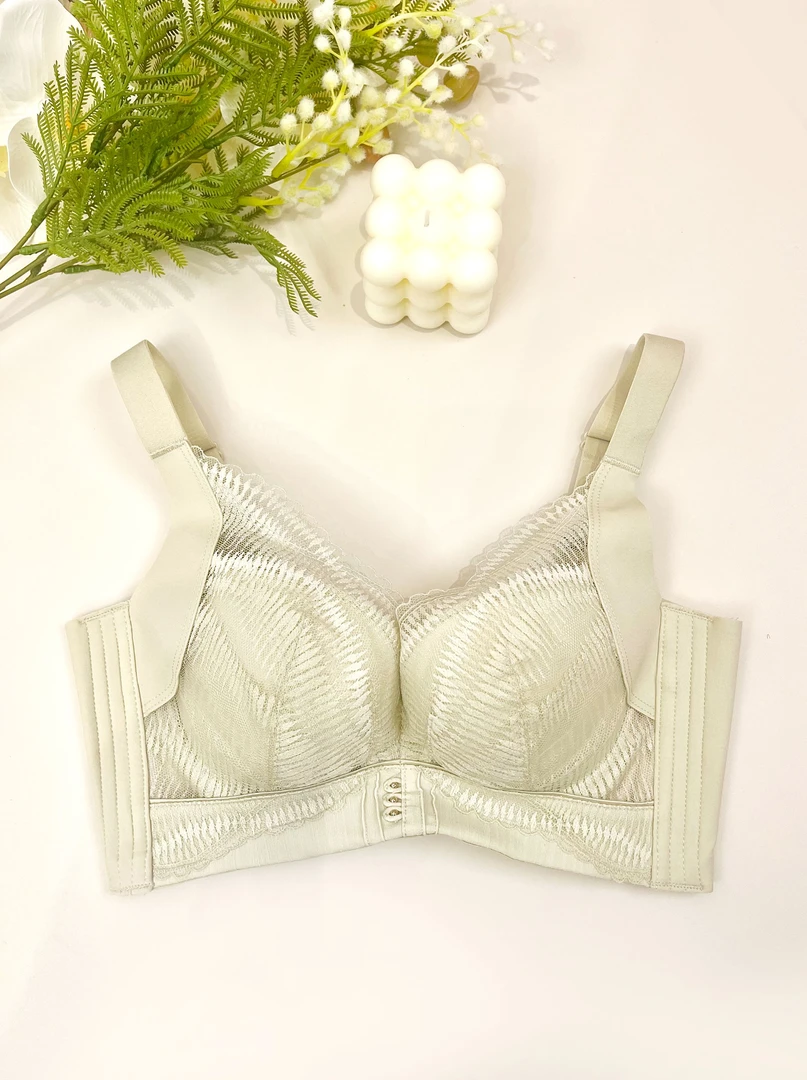 芳华中厚杯秋冬女士养护收副乳美背背蕾丝透气小胸聚拢调整型文胸