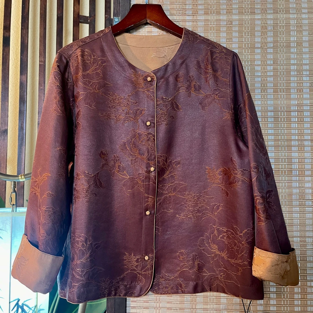 娟 新中式国风 外套335924 牡丹花