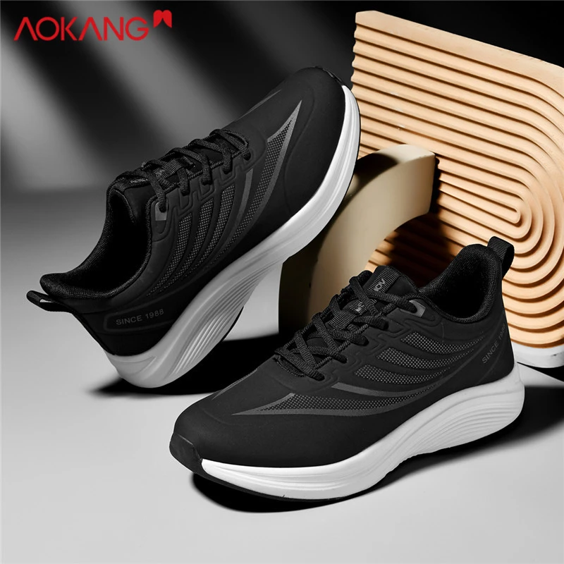 Aokang/奥康男鞋2025新款秋冬百搭休闲老爹鞋男士厚底耐磨运动鞋