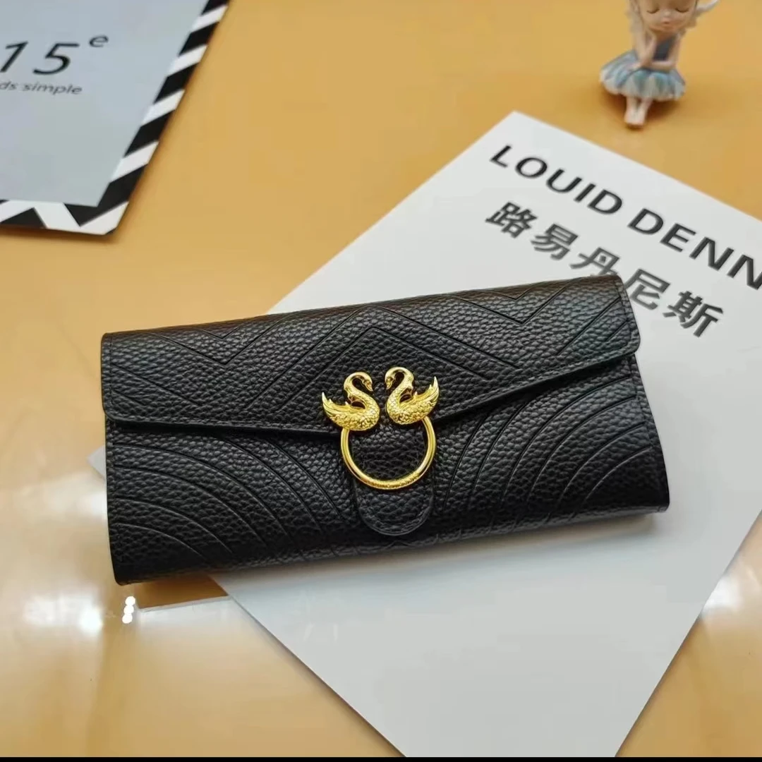 路易丹尼斯商场柜女款钱包高档轻奢多功能三折皮钱包卡包3217