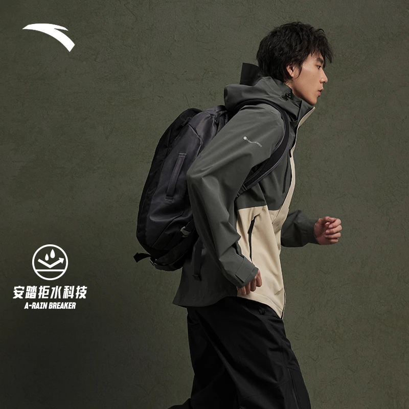 【清风专属】【王一博同款】安踏水壳冲锋衣三合一加绒冲锋衣男保暖