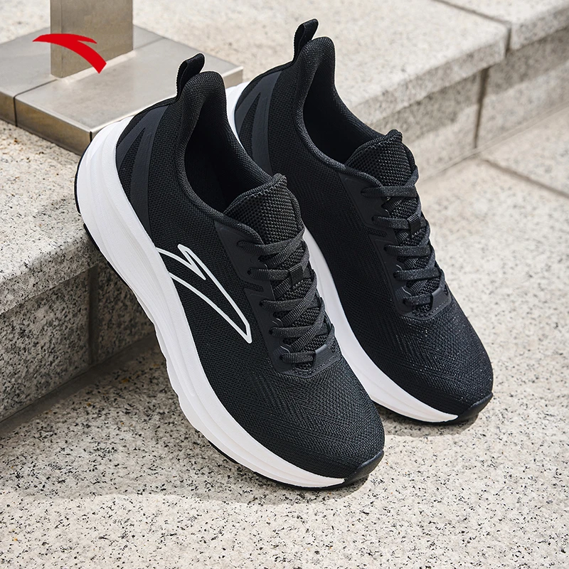 安踏云溪跑鞋丨密网透气春百搭轻便缓震情侣运动减震鞋112435505R