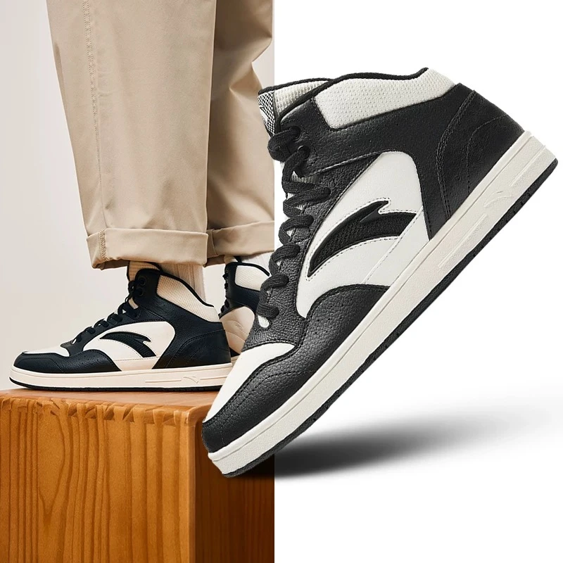 【张子健专属】安踏元溯高帮板鞋秋冬新款鞋男女板鞋922448084-QD4