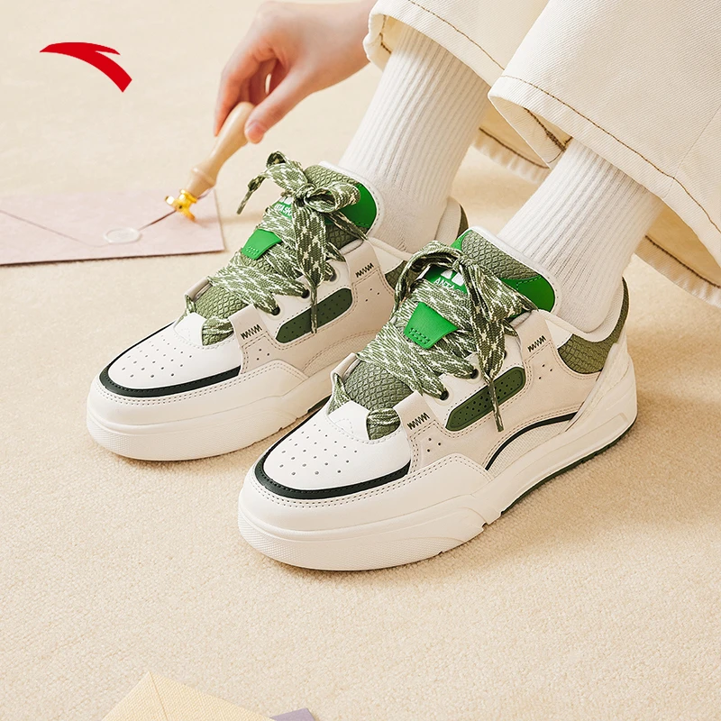 安踏骜杰丨王一博同款面包鞋男女2023新款休闲情侣鞋厚底板鞋