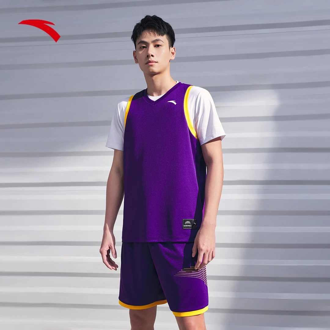 【王齐专属】安踏速干篮球套装无袖美式篮球服952421205-QD
