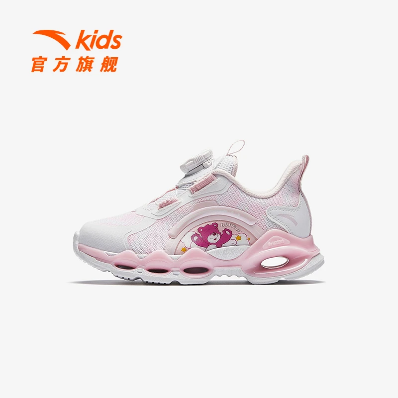 【一诺爸爸】安踏儿童女小童跑鞋防滑耐磨旋钮跑步鞋能量环10.0